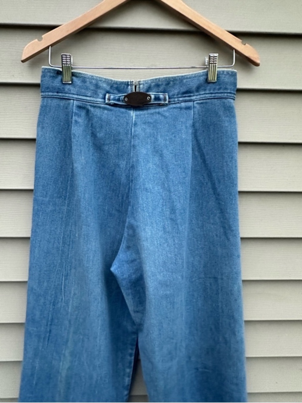Vintage 70s Levi’s jeans Flare High Waist Copper Tag Bareback womens 30” - Picture 4 of 7